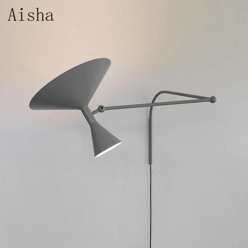 Afralia™ Nordic Swing Arm Wall Sconce, Designer Indoor Lighting for Home Decor