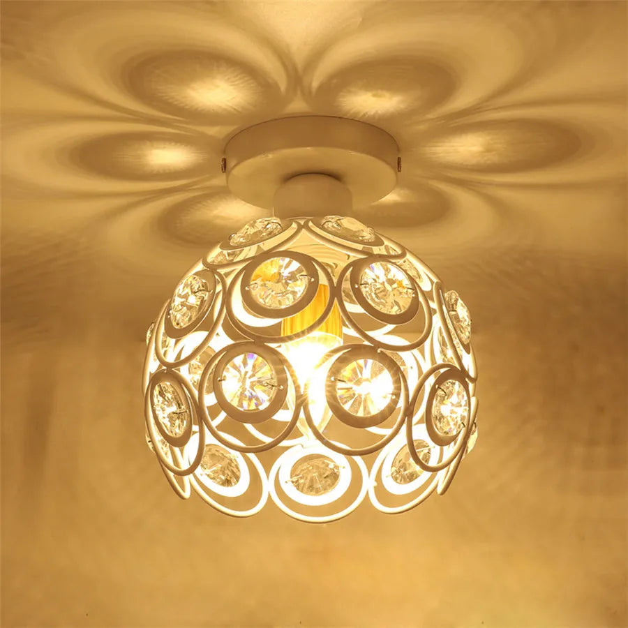 Afralia™ Vintage Iron Ceiling Light E27 LED Modern Lighting for Bedroom Corridor Balcony