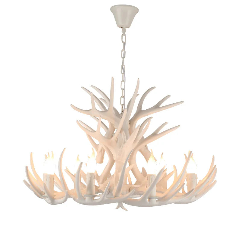 Afralia™ Antique Resin Antler Chandelier - Luxury Vintage Lighting Fixtures