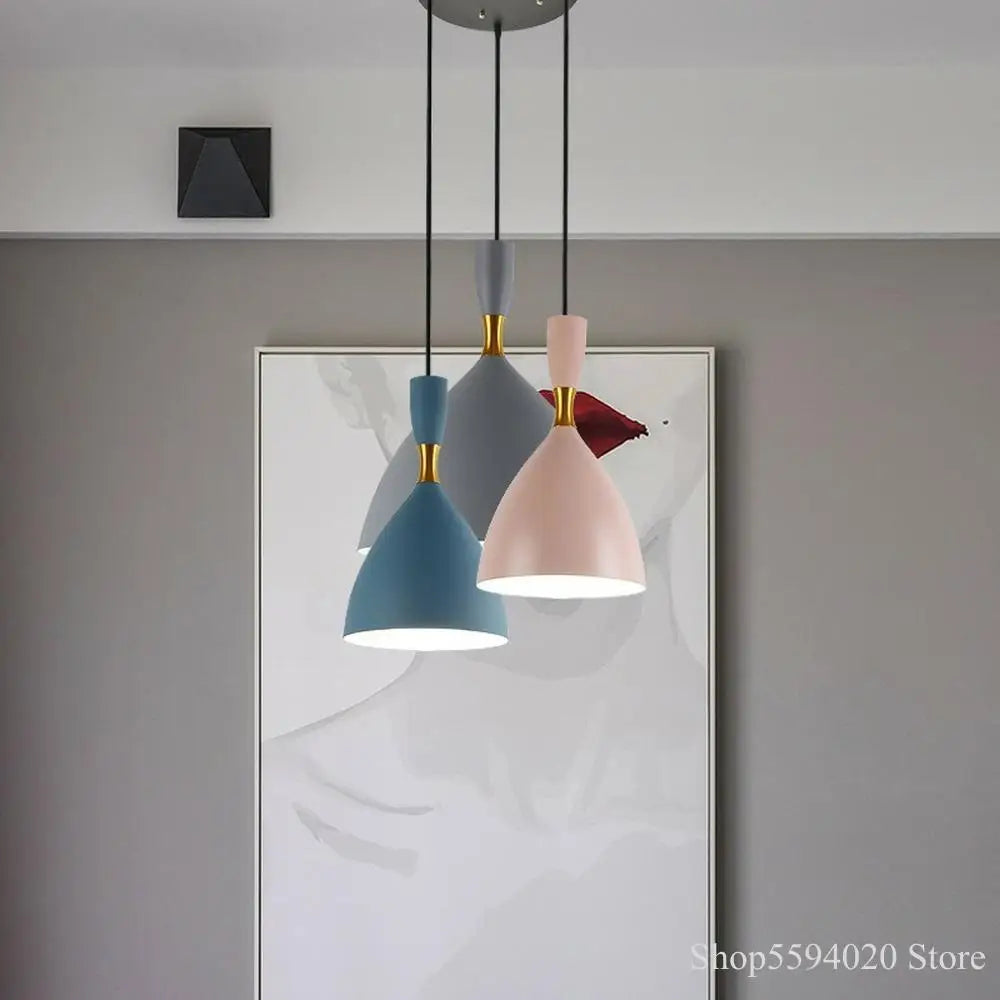 Nordic Makaron Chandelier | Modern Simple Creative Hanging Lamp by Afralia™