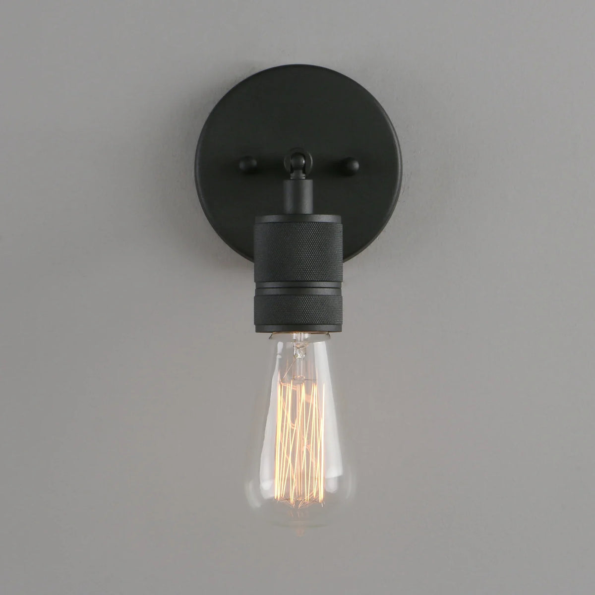 Afralia™ Minimalist Vintage Metal Wall Sconce Industrial Single Socket Wall Light