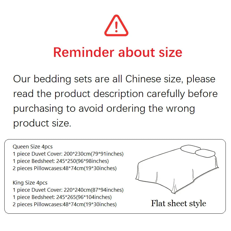 Afralia™ Luxury Embroidery 1000TC Egyptian Cotton Bedding Set for King/Queen Bed Sizes