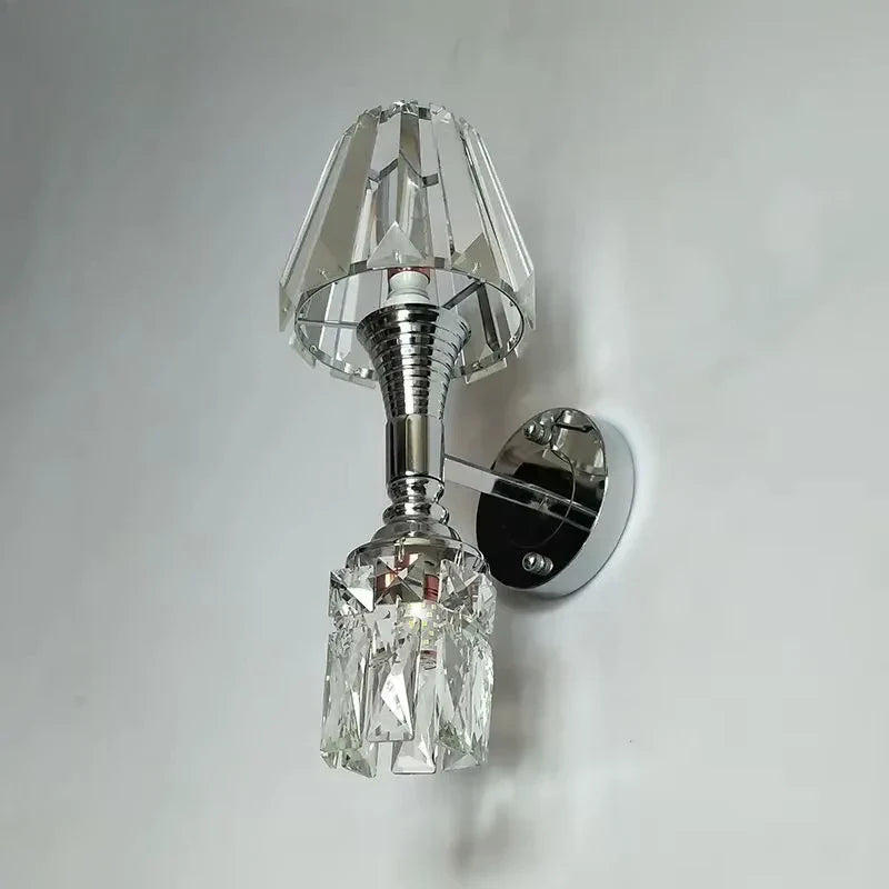 Afralia™ K9 Crystal Wall Lamp for Living Room and Bedroom Atmospheric Lighting
