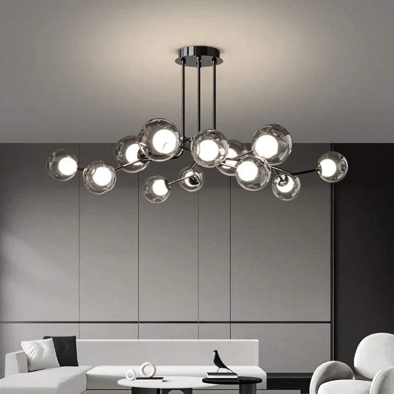 Afralia™ Luxury Glass Chandeliers: Italian & Nordic Style Living Room Lighting