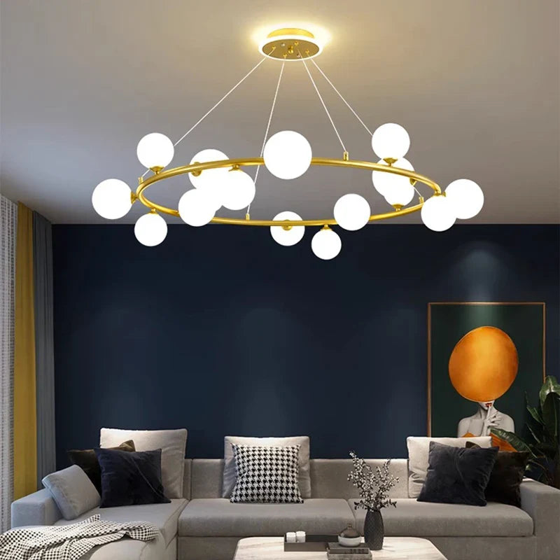 Afralia™ Modern LED Pendant Chandelier Lighting for Living and Dining Room