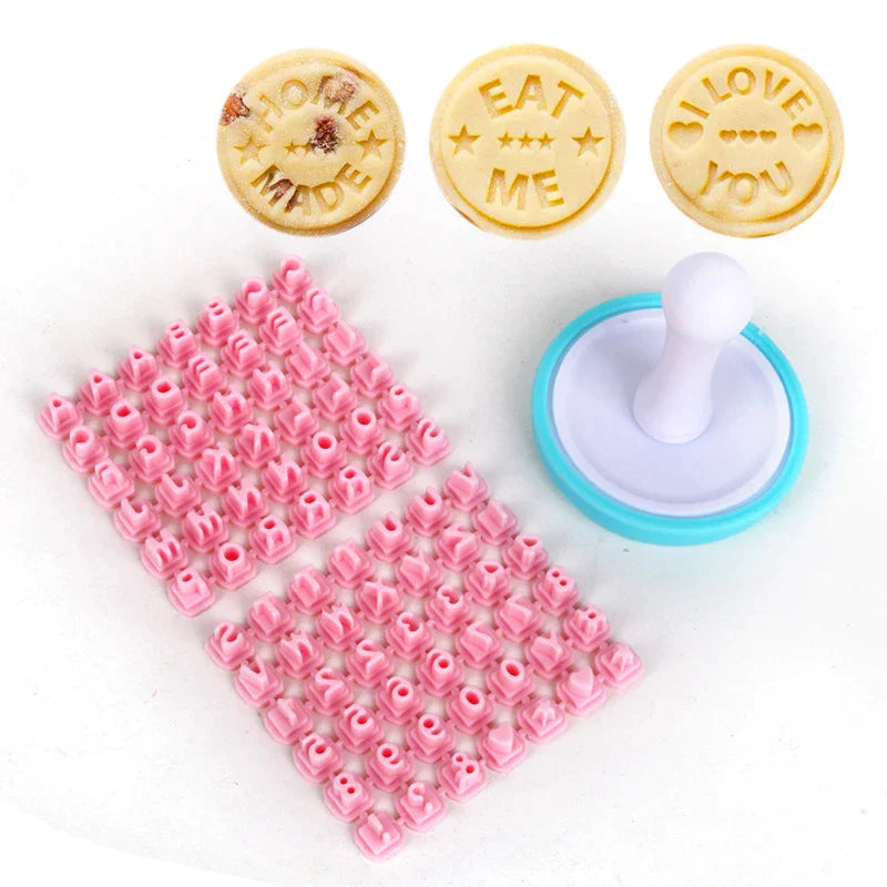 Afralia™ Cookie Stamps Number Printing Mold for Baking Decor and Pastry Cutter