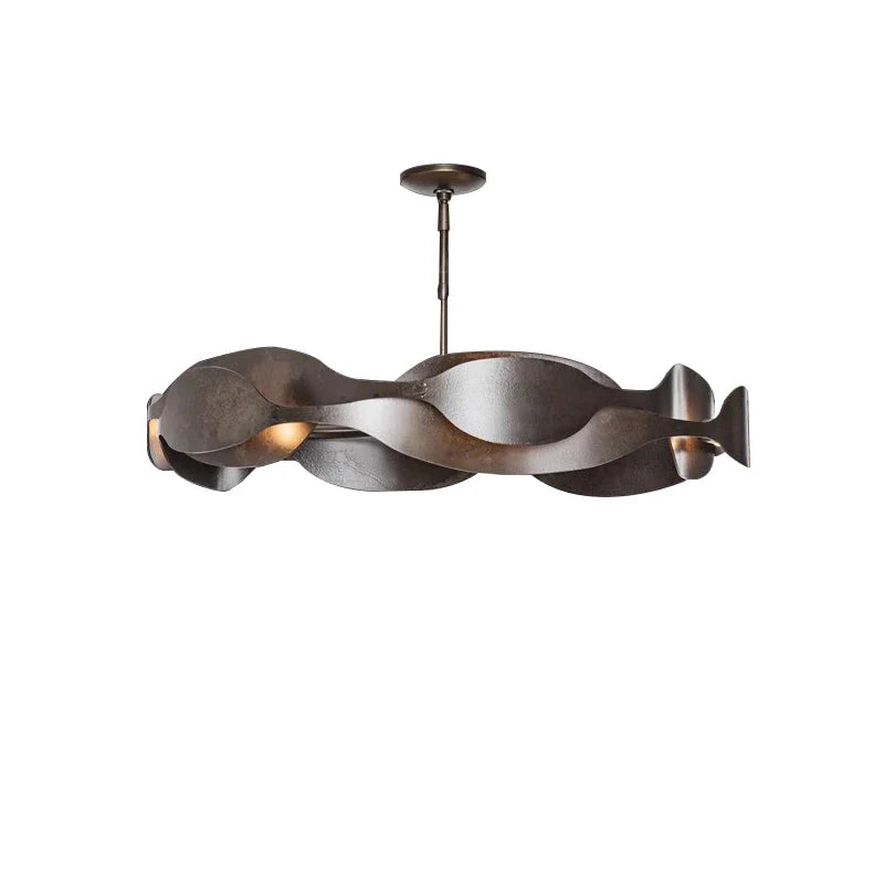 Afralia™ Modern Metal Ceiling Chandelier: Minimalist Design, Retro Style, LED Lights for Living Room