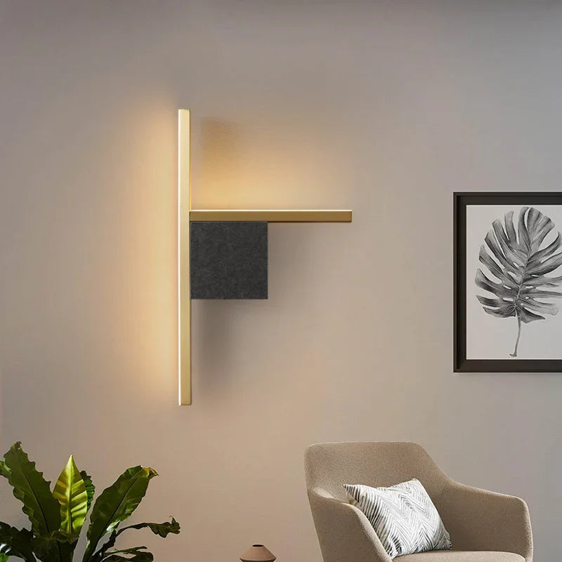 Afralia™ Luxury Villa Wall-mounted Copper Black Brass Wall Lamp for Living Room & Bedroom
