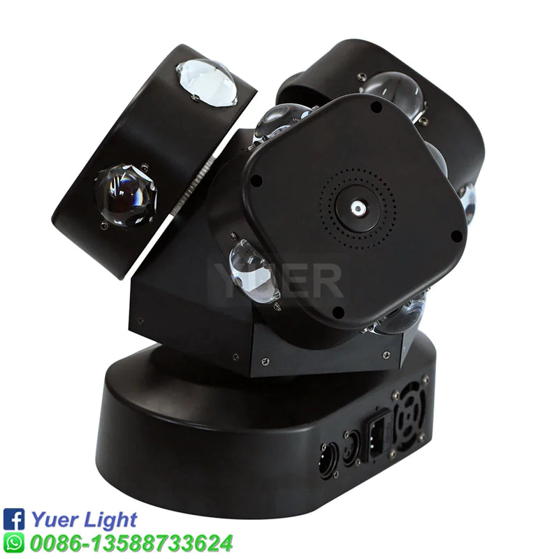 Afralia™ 12X10W 3-Head Moving Head Light with RGG Laser - Perfect for Events!