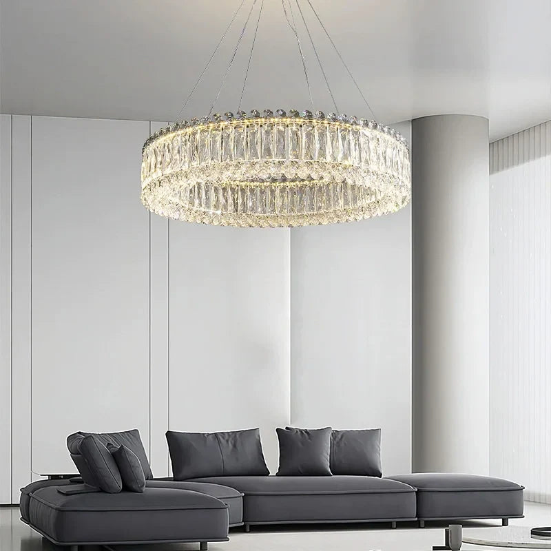 Afralia™ Crystal Chandelier: Modern Luxury Design for Bedroom, Living Room, Hotel & Lobby