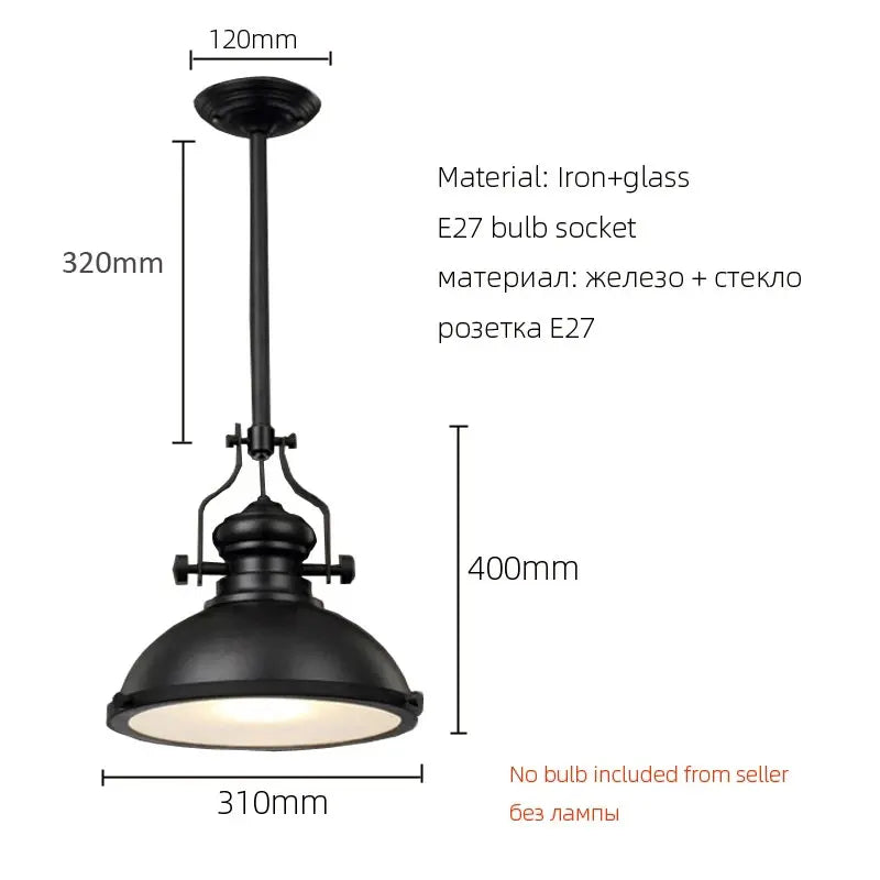 Afralia™ Vintage Retro Chandelier Lighting for Dining Living Room Cafe E27 Edison Lamp