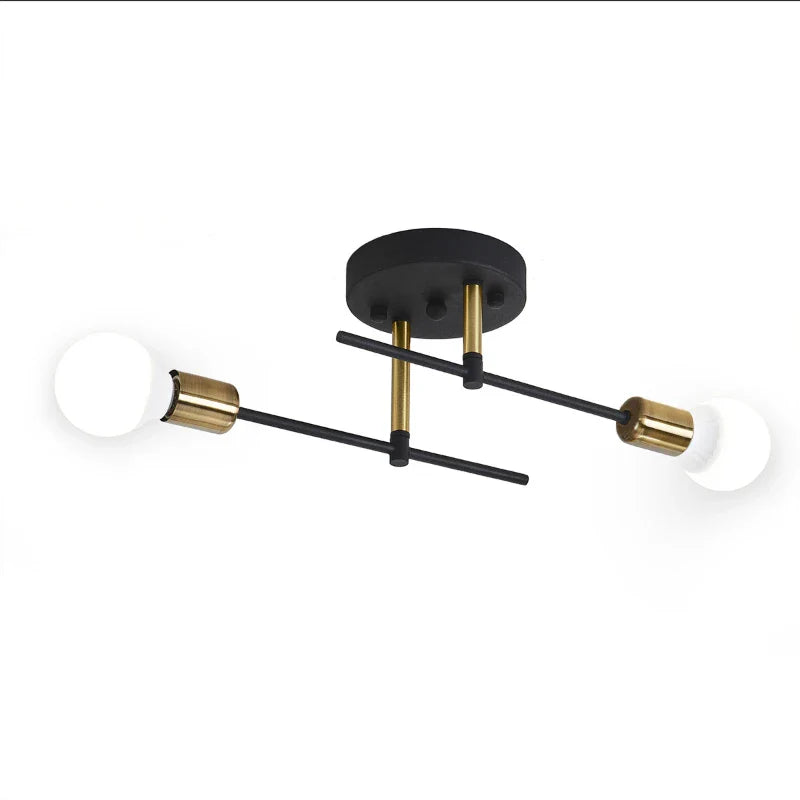 Afralia™ Modern Iron Dome Ceiling Light for Bedroom, Corridor, and Study