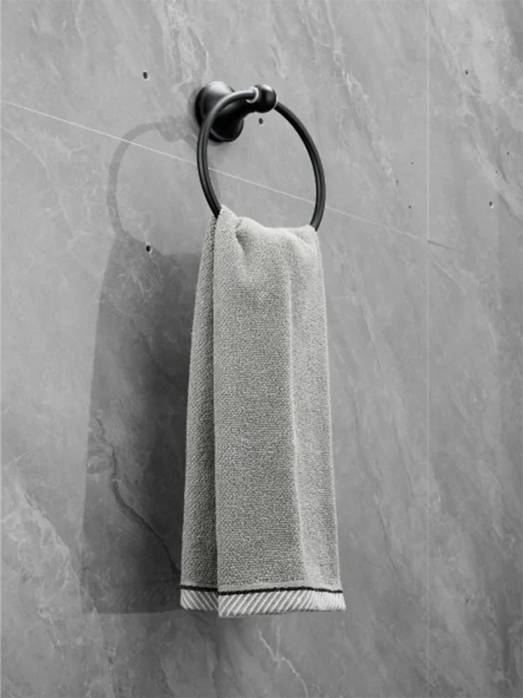 Afralia™ Stainless Steel Self Adhesive Towel Ring for Kitchen & Bathroom