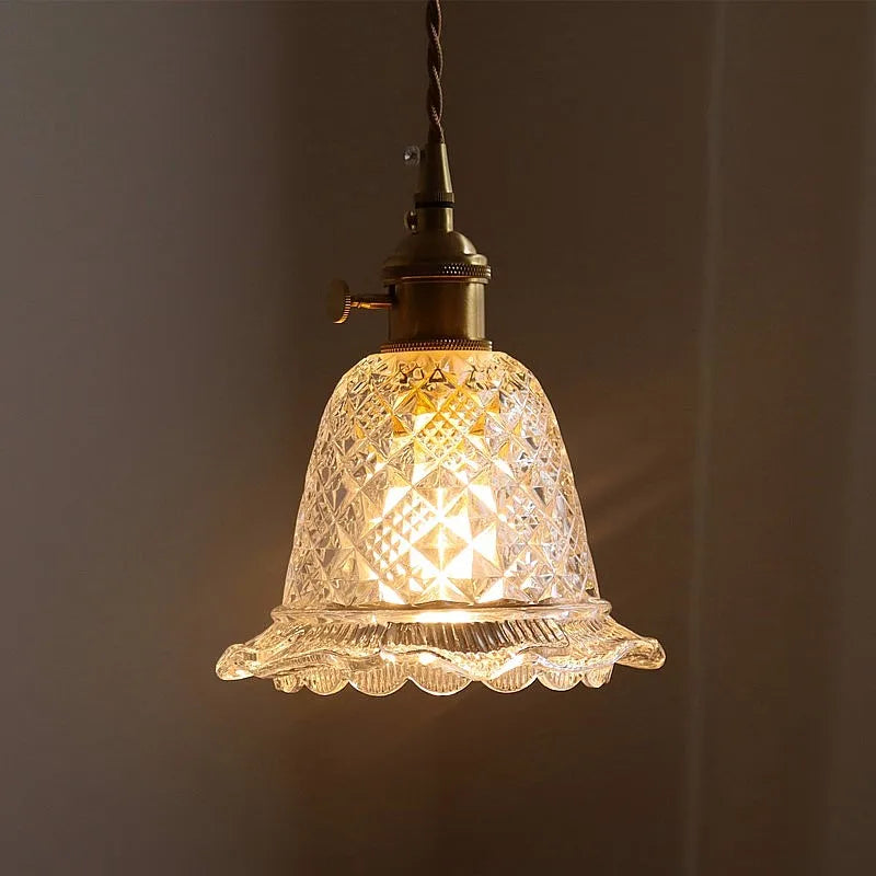 Afralia™ Vintage Glass Retro Led Pendant Lamp for Home Loft Decor and Dining Room