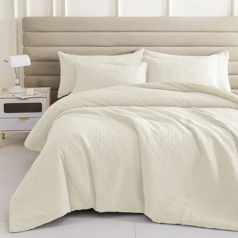 Afralia™ Comforter and Pillowcase Quilt Set: Soft, Breathable, and Durable for Queen Bed