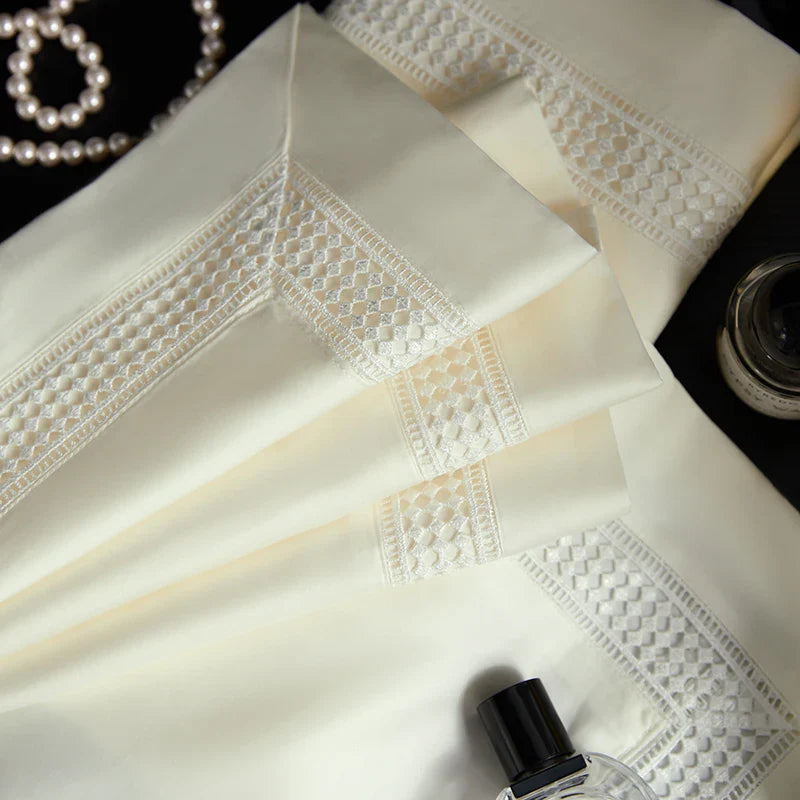 Afralia™ Egyptian Cotton Duvet Cover Set, 1000TC Bedding: Quilt Cover, Sheet, Pillowcases