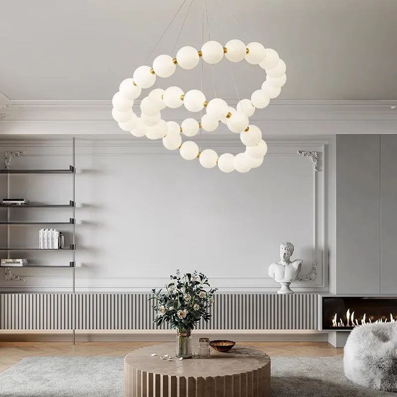Afralia™ Modern LED Pendant Light Chandeliers for Living & Dining Room