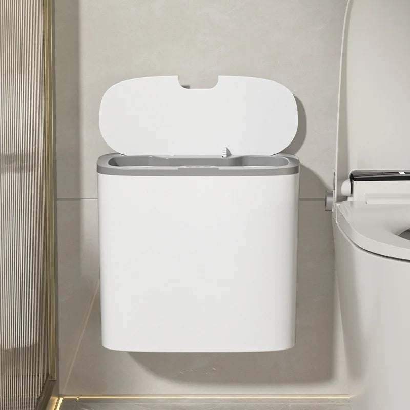 Afralia™ Smart Wall Mounted Trash Can for Kitchen & Bathroom