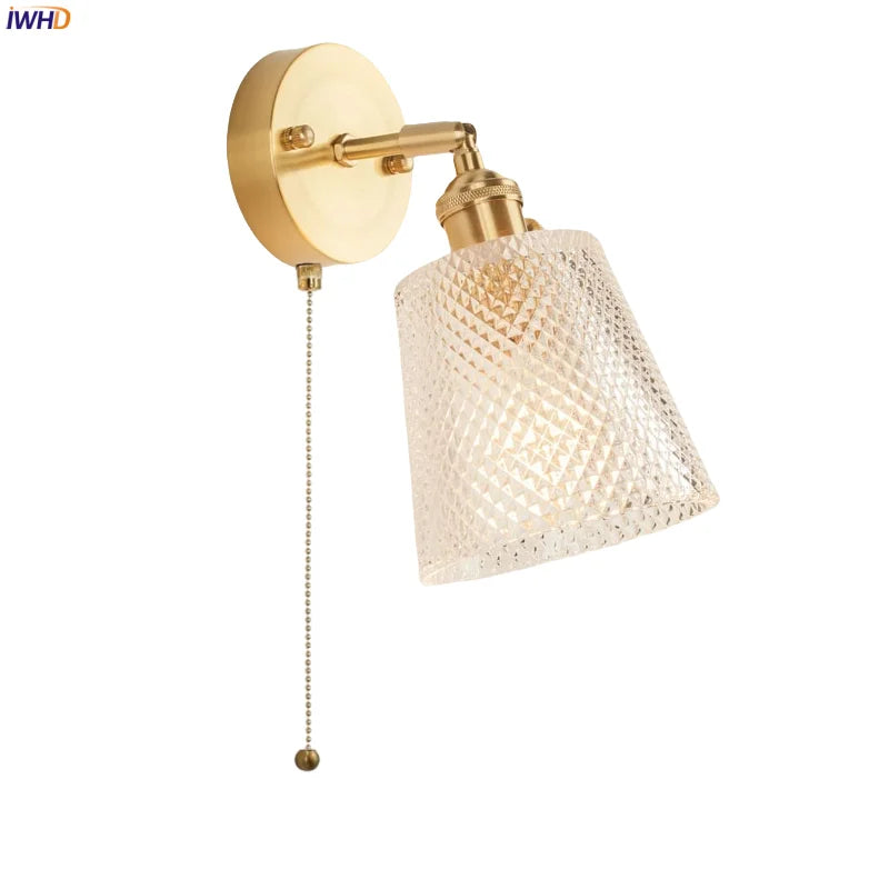 Afralia™ Glass LED Wall Lights Fixture | Vintage Loft Living Room Decor
