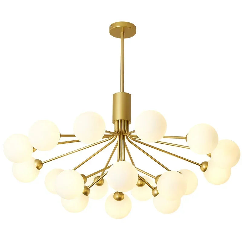 Afralia™ Nordic Magic Glass Ball Chandelier: Luxury Pendant Light for Living Room, Bedroom, Kitchen