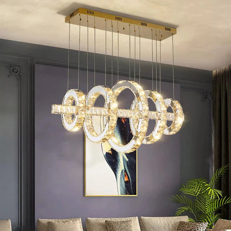 Afralia™ Modern Pendant Chandelier - Dining Room Hanging Ceiling Light