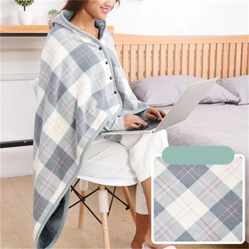 Afralia™ Soft Thick Double Layer Plaid Blanket | Cozy Coral Velvet Flannel Throw Blanket