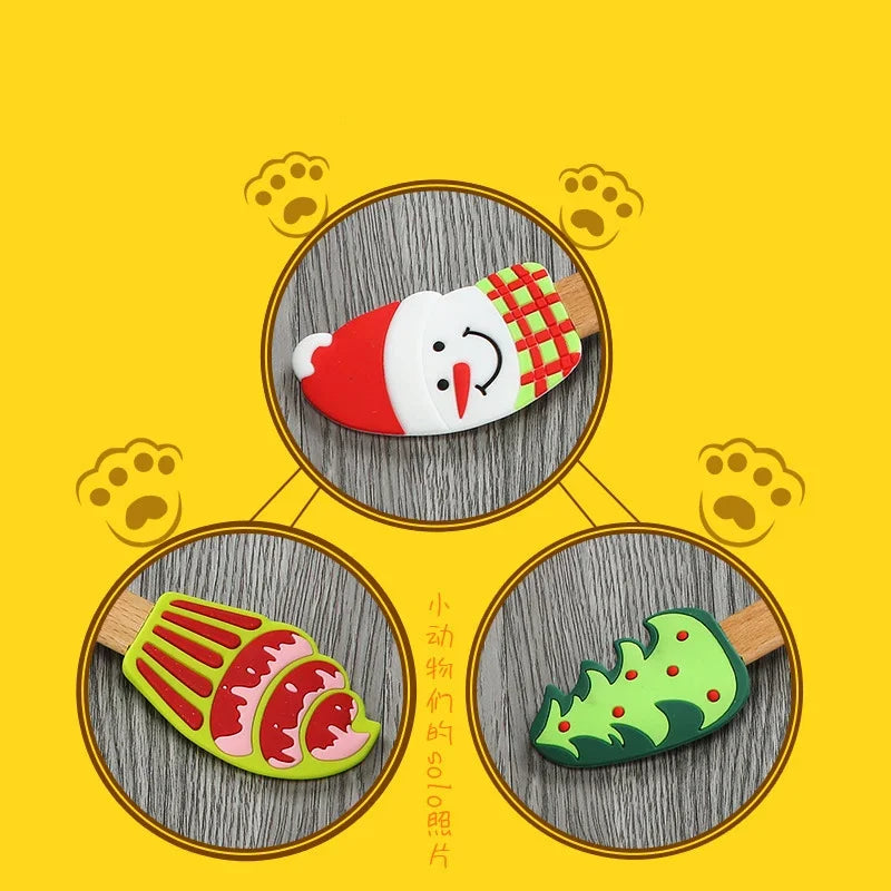 Afralia™ Silicone Spatula with Wooden Handle for Baking and Cooking