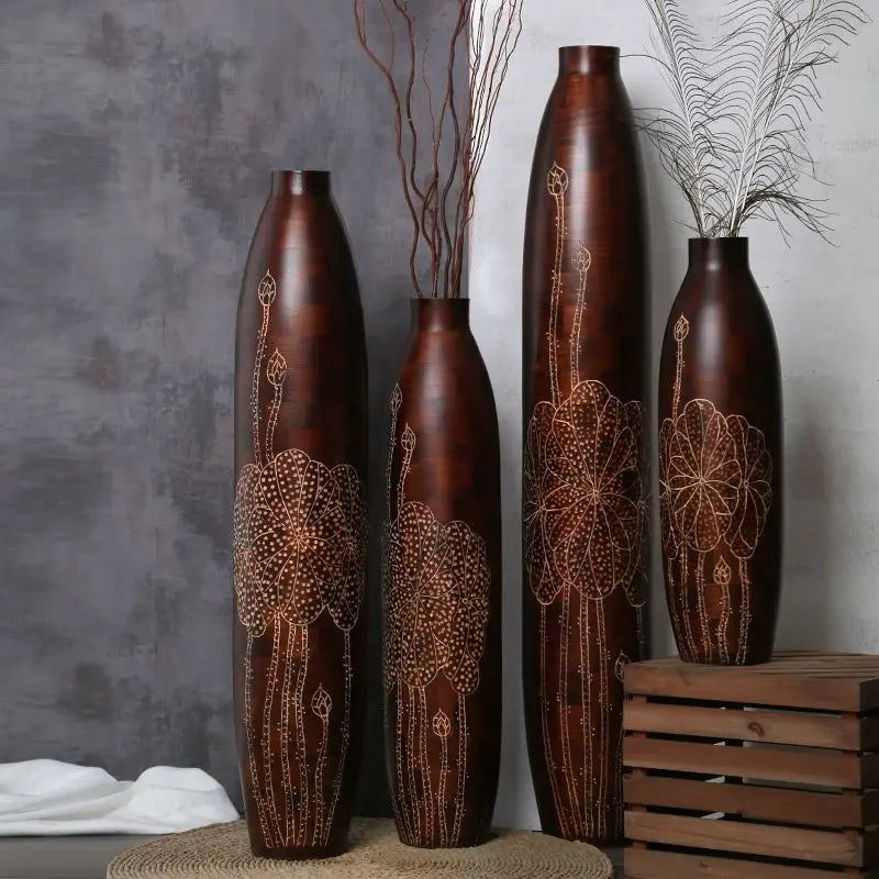 Afralia™ High Stand Vase for Decorative Plants - Elegant Home Decor for Living Room, Office, or Wedding