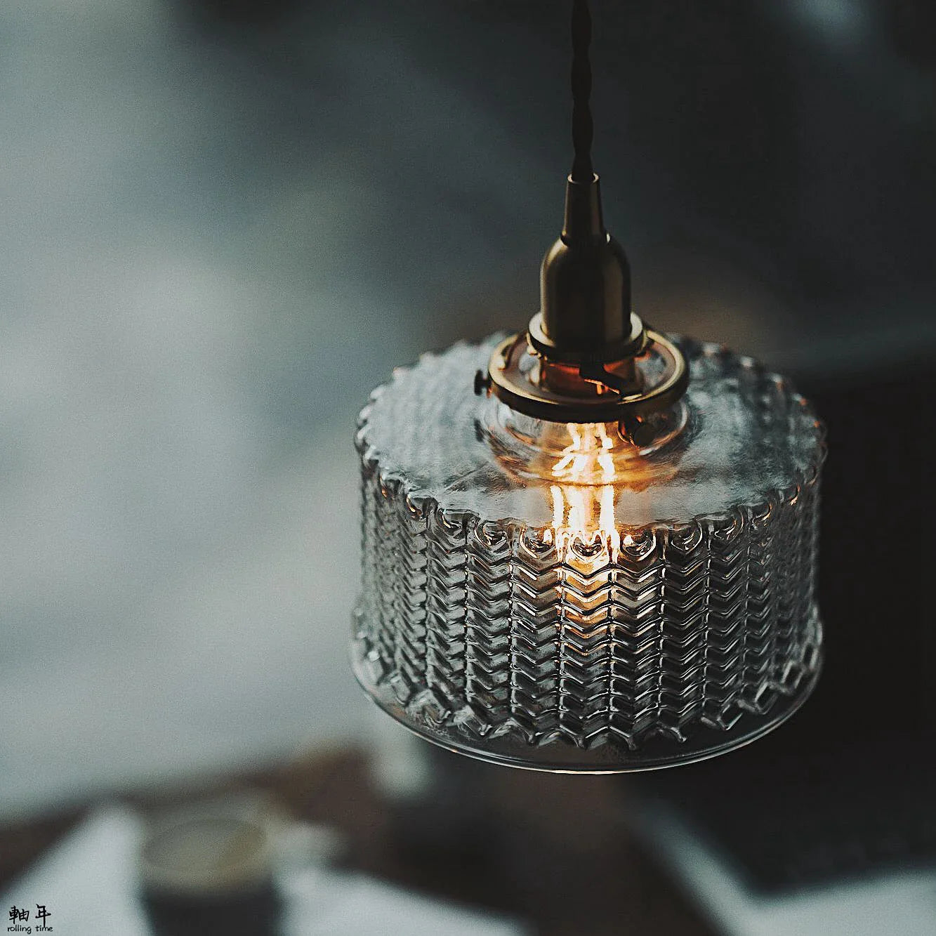 Afralia™ Clear Glass LED Pendant Light Fixture with Copper Socket for Modern Home Decor