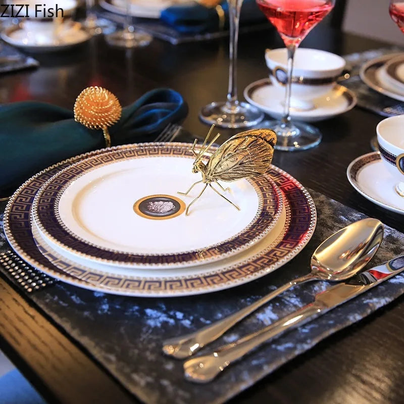 Afralia™ Golden Butterfly Ant Miniature Figurine Desk Ornament Artwork Decor