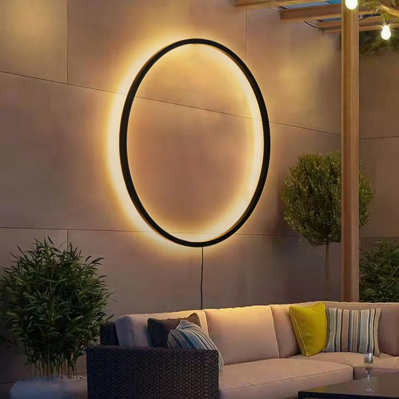 Afralia™ LED Circle Wall Lights for Modern Indoor Lighting in Living Room and Bedroom