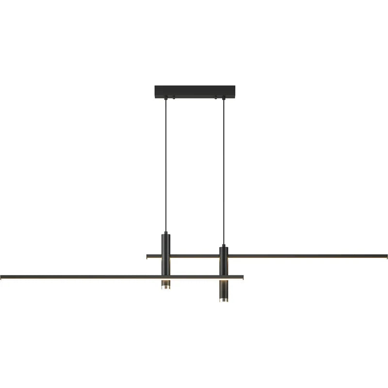 Afralia™ Minimalist Black Gold Dining Table Pendant Lamp for Kitchen Chandelier Lighting Fixtures