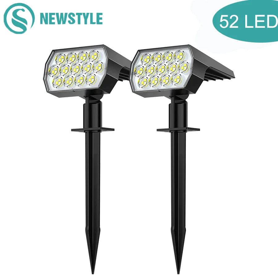Afralia™ Solar Powered Outdoor Spot Light with 3 Lighting Modes