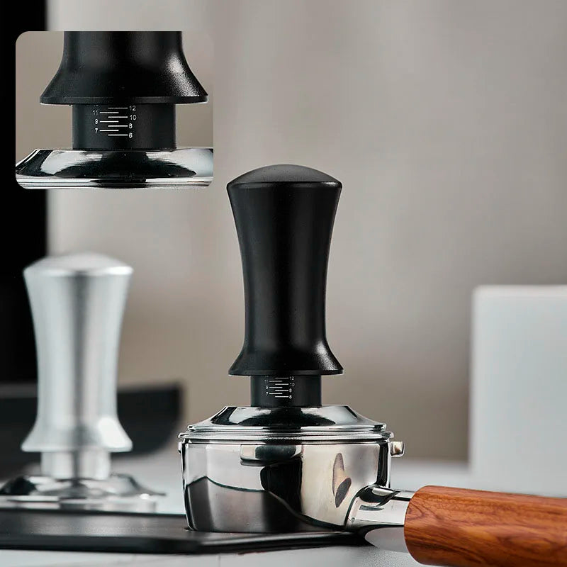 Afralia™ Stainless Steel Calibrated Coffee Tamper 51/53/58mm