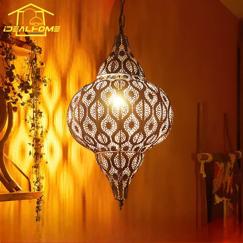Afralia™ Vintage Arabian Pendant Lights LED E27 Hanging Lamp for Restaurants and Hotels
