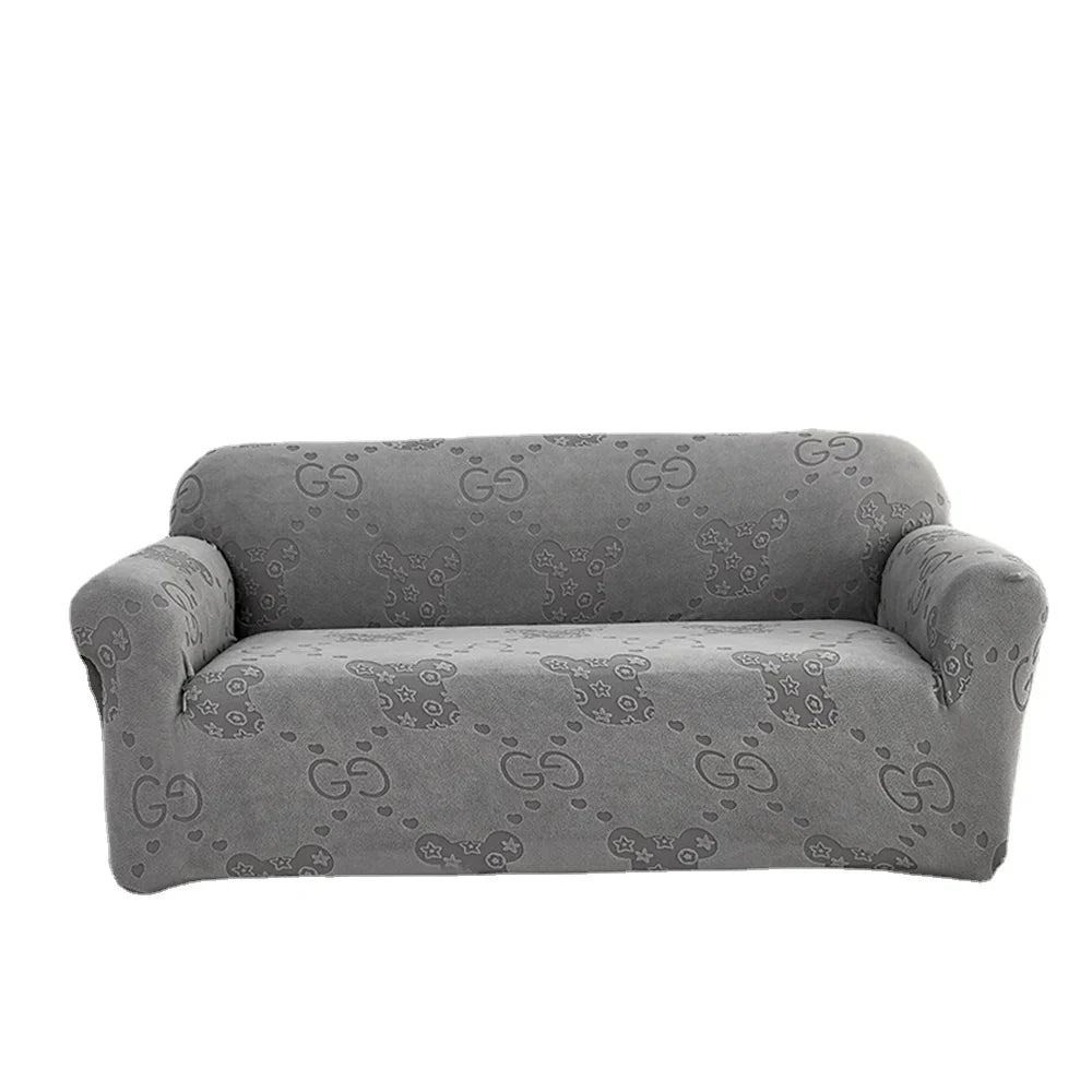 Afralia™ Thick Velvet Sofa Cover: 1/2/3/4 Seats Stretch Slipcover Protector