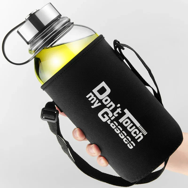 Afralia™ Glass Water Bottle for Sports & Outdoor Activities