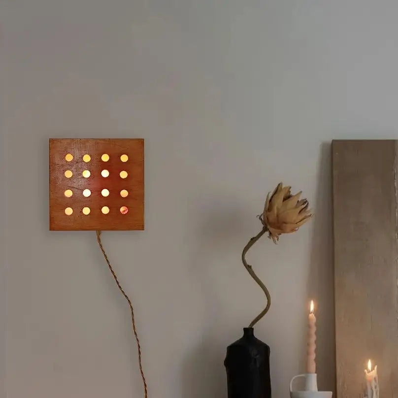 Afralia™ Cave Box Retro Wall Light: Artistic Master Bedroom Headboard & Living Room Feature.