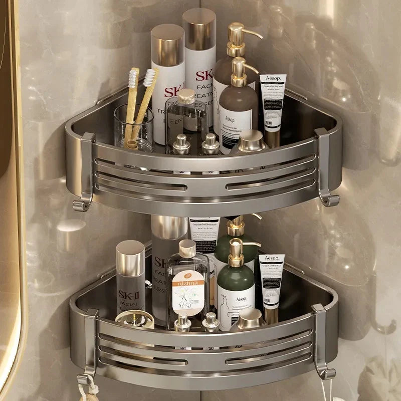 Afralia™ Corner Shelf Organizer - Bathroom & Kitchen Storage Solution