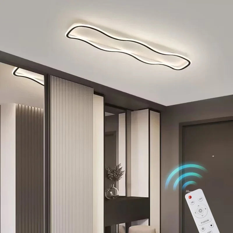 Afralia™ Modern LED Ceiling Light for Living Room, Bedroom, Foyer: Nordic Minimalist Design
