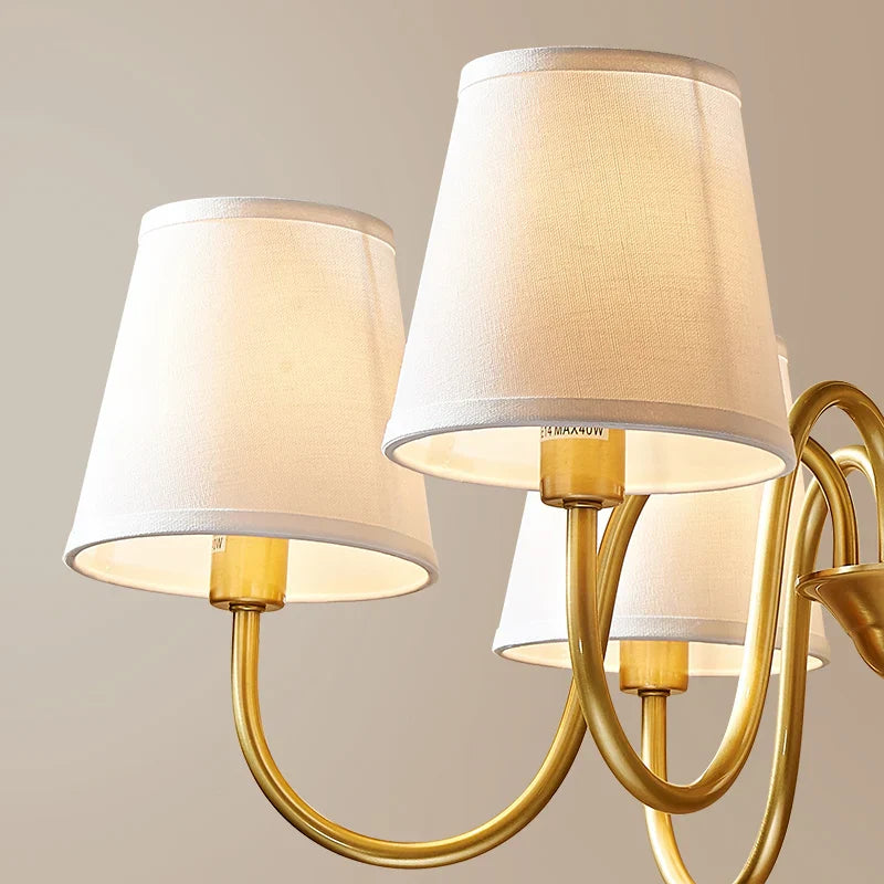 Afralia™ Copper American Chandelier: Modern Luxury for Living Room, Bedroom, and Restaurant
