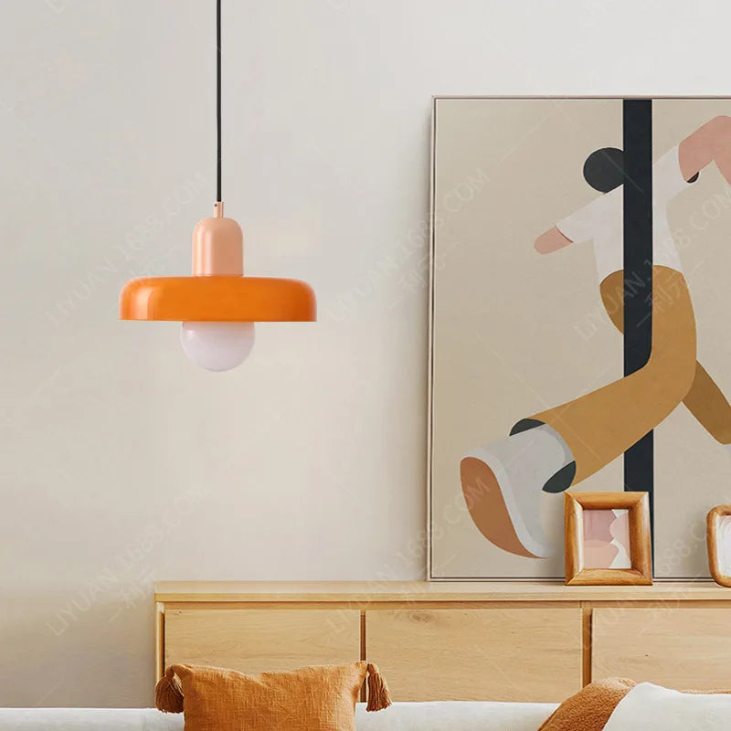 Nordic Glass Pendant Light Single Head Lamp for Indoor Decor by Afralia™