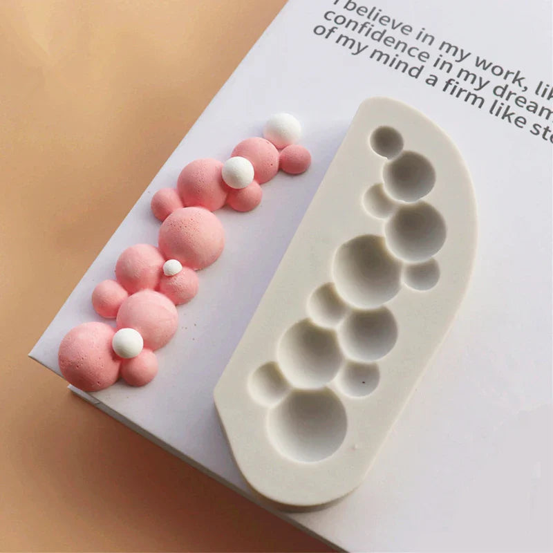 Afralia™ Silicone 3D Bubble Cake Mold Kitchen Decoration Mould Cookie Chocolate Sphere
