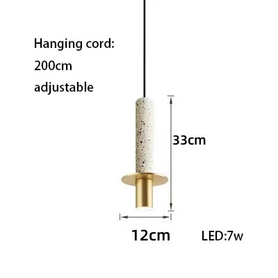 Afralia™ LED Marble Stone Pendant Light for Dining Room