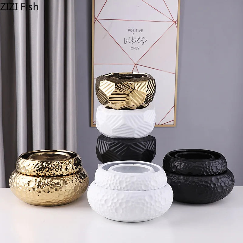 Afralia™ Ceramic Vase Modern Decor Ornaments Pot Plants Flower Arrangement Ornamental Decor vase