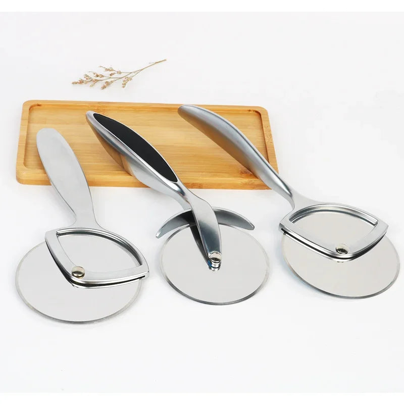 Afralia™ Stainless Steel Pizza Cutter & Knife for Baking and Cooking