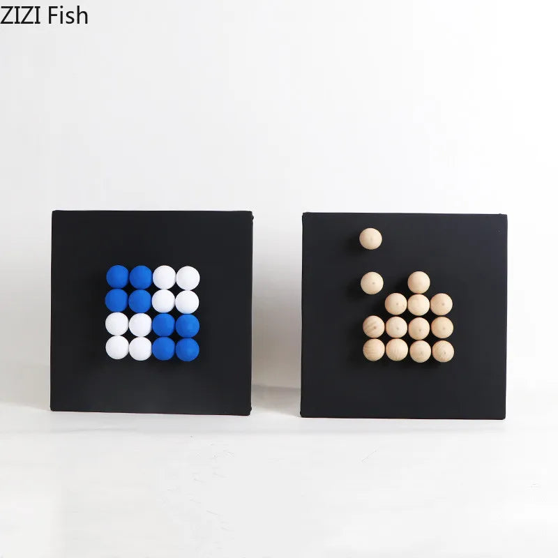 Afralia™ 3D Ball Hanging Wall Decor Ornaments Modern Living Room Background Art