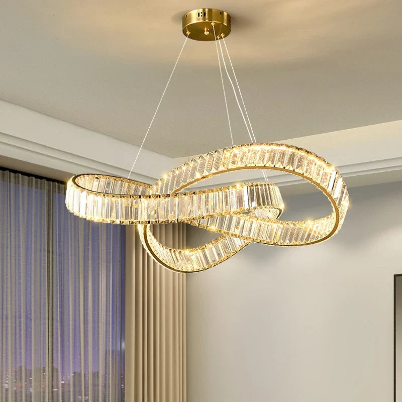 Afralia™ Crystal Ceiling Chandelier for Modern Luxury Home Decor
