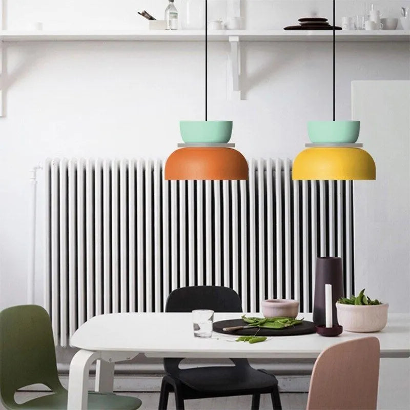 Afralia™ Macaron Nordic LED Pendant Light: Minimalist Ceiling Lamp for Home Decor