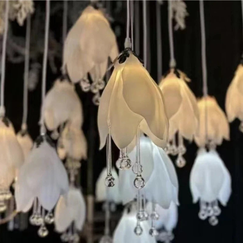 Afralia™ LED Ceiling Chandelier for Wedding, Christmas, Party Decor & Stage Lighting